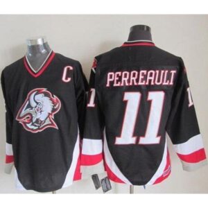 6861b64b31103_1 Sabres #11 Gilbert Perreault Black CCM Throwback Stitched NHL Jersey