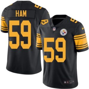 6861b6907ea3c_1 Steelers #59 Jack Ham Black Men's Stitched NFL Limited Rush Jersey