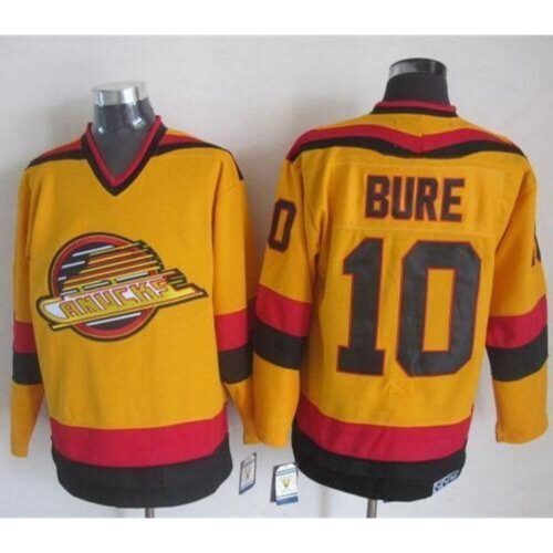 6861b6911cfa1_1 Canucks #10 Pavel Bure Gold CCM Throwback Stitched NHL Jersey
