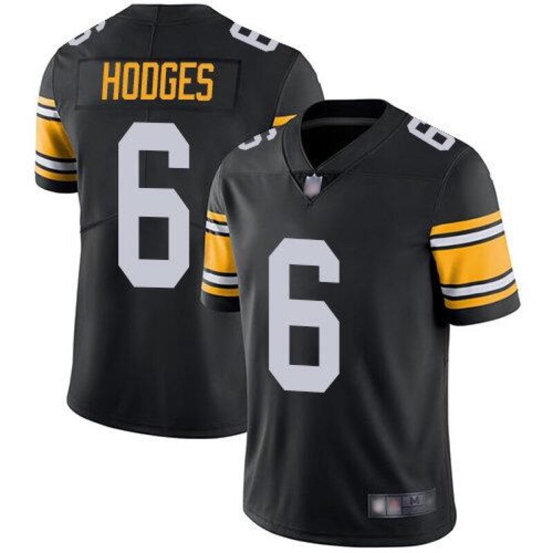 6861b696c779e_1 Men's Pittsburgh Steelers #6 Devlin Hodges 2019 Black Vapor Untouchable Limited Stitched NFL Jersey