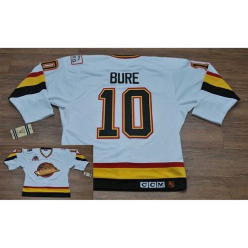 6861b697e17d4_1 Canucks #10 Pavel Bure Stitched White CCM Throwback Vintage NHL Jersey