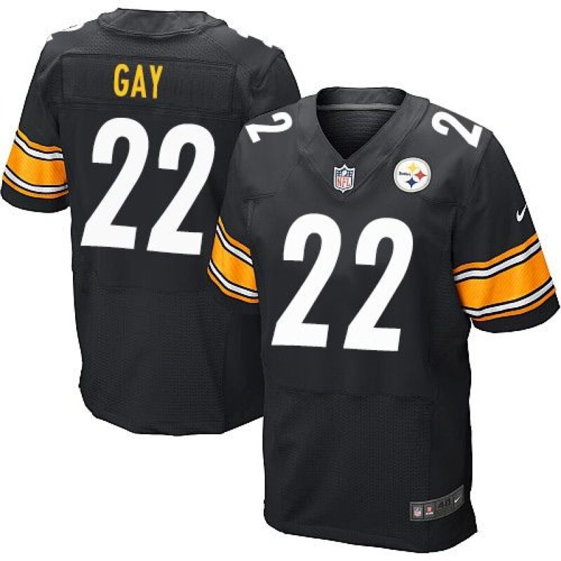 6861b6afcd45f_1 Steelers #22 William Gay Black Team Color Men's Stitched NFL Elite Jersey