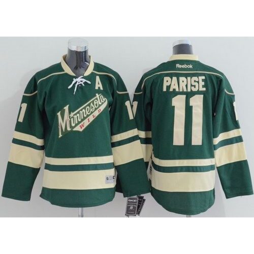 6861b6bdeab0e_1 Wild #11 Zach Parise Green Stitched Youth NHL Jersey