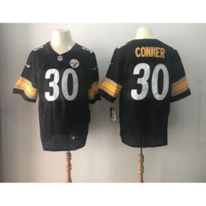 6861b6c1f0d22_1 Men's Pittsburgh Steelers #30 James Conner Black 2017 Elite Stitched NFL Jersey