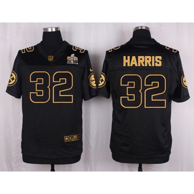 6861b6c50ad2f_1 Steelers #32 Franco Harris Black Men's Stitched NFL Elite Pro Line Gold Collection Jersey