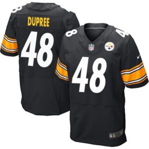 6861b6dd30539_1 Steelers #48 Bud Dupree Black Team Color Men's Stitched NFL Elite Jersey