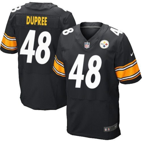6861b6dd30539_1 Steelers #48 Bud Dupree Black Team Color Men's Stitched NFL Elite Jersey