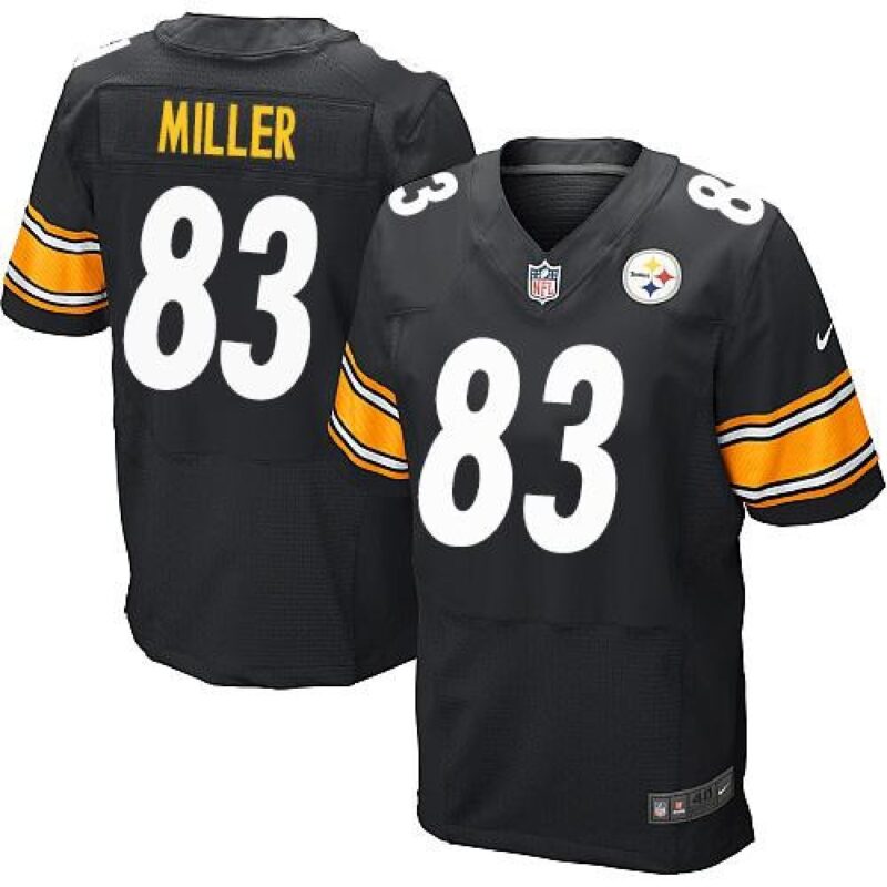 6861b6fcd8f3d_1 Steelers #83 Heath Miller Black Team Color Men's Stitched NFL Elite Jersey