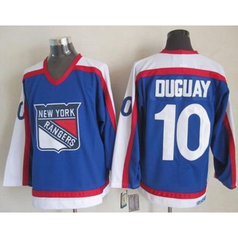 6861b700b9338_1 Rangers #10 Ron Duguay Blue/White CCM Throwback Stitched NHL Jersey