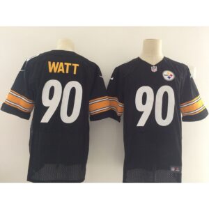 6861b70941e72_1 Men's Pittsburgh Steelers #90 T.J. Watt Black 2017 Elite Stitched NFL Jersey