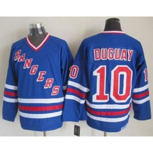 6861b70a63a48_1 Rangers #10 Ron Duguay Blue CCM Heroes of Hockey Alumni Stitched NHL Jersey
