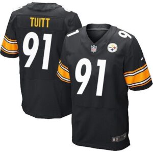 6861b70c74381_1 Steelers #91 Stephon Tuitt Black Team Color Men's Stitched NFL Elite Jersey