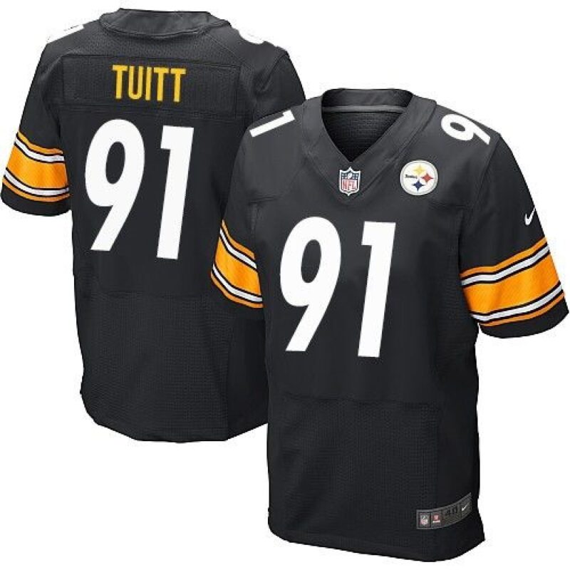 6861b70c74381_1 Steelers #91 Stephon Tuitt Black Team Color Men's Stitched NFL Elite Jersey