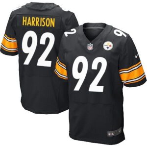 6861b712c6119_1 Steelers #92 James Harrison Black Team Color Men's Stitched NFL Elite Jersey