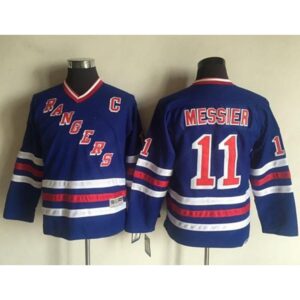 6861b7172840d_1 Rangers #11 Mark Messier Blue CCM Throwback Stitched Youth NHL Jersey