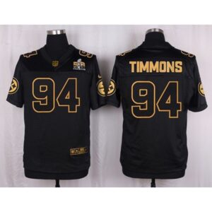 6861b719399fa_1 Steelers #94 Lawrence Timmons Black Men's Stitched NFL Elite Pro Line Gold Collection Jersey