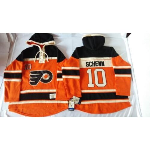 6861b720d27d0_1 Flyers #10 Brayden Schenn Orange Sawyer Hooded Sweatshirt Stitched NHL Jersey