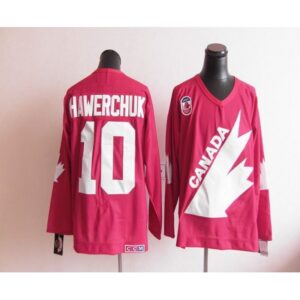 6861b73778404_1 Olympic 1991 CA. #10 Dale Hawerchuk Red CCM Throwback Stitched NHL Jersey