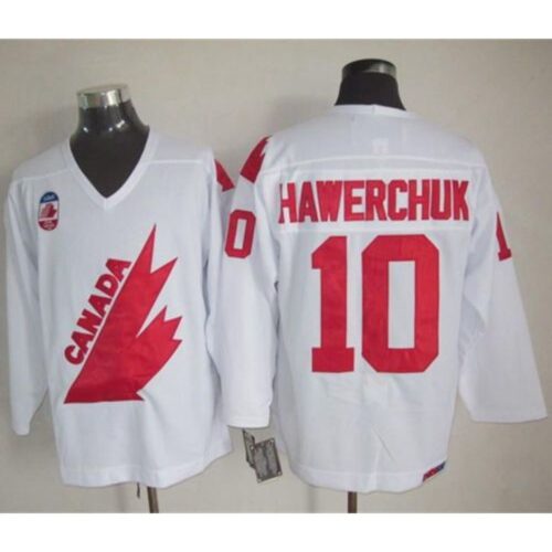 6861b73acbca1_1 Olympic 1991 CA. #10 Dale Hawerchuk White CCM Throwback Stitched NHL Jersey