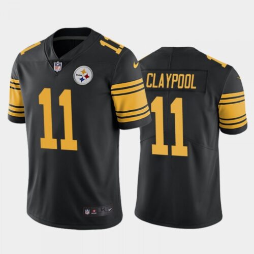 6861b73eadefa_1 Men's Pittsburgh Steelers #11 Chase Claypool Black Color Rush Limited Stitched NFL Jersey