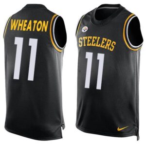 6861b74838a6a_1 Steelers #11 Markus Wheaton Black Team Color Men's Stitched NFL Limited Tank Top Jersey