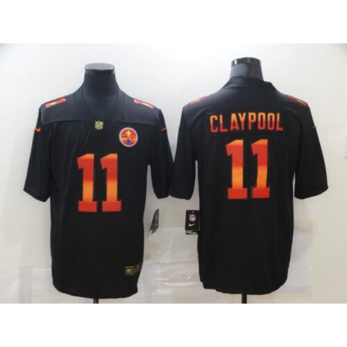 6861b74e1d2a2_1 Men's Pittsburgh Steelers #11 Chase Claypool Black Fashion Limited Stitched Jersey