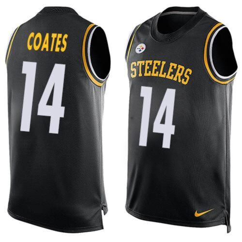 6861b777aa2a4_1 Steelers #14 Sammie Coates Black Team Color Men's Stitched NFL Limited Tank Top Jersey