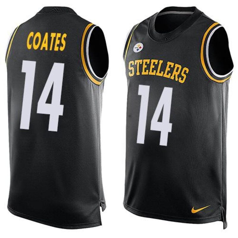 6861b777aa2a4_1 Steelers #14 Sammie Coates Black Team Color Men's Stitched NFL Limited Tank Top Jersey