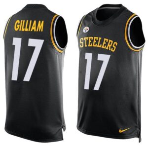 6861b7813248b_1 Steelers #17 Joe Gilliam Black Team Color Men's Stitched NFL Limited Tank Top Jersey