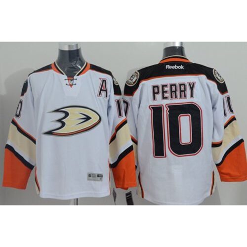 6861b78ba41c0_1 Ducks #10 Corey Perry White New Road Stitched NHL Jersey