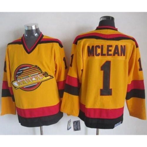 6861b79bac6ff_1 Canucks #1 Kirk Mclean Gold CCM Throwback Stitched NHL Jersey