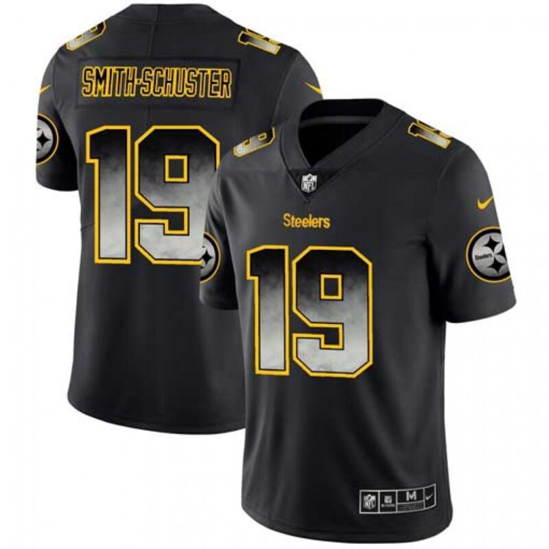 6861b7a325f20_1 Men's Pittsburgh Steelers #19 JuJu Smith-Schuster Black 2019 Smoke Fashion Limited Stitched NFL Jersey
