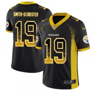 6861b7ac87c47_1 Men's Pittsburgh Steelers #19 JuJu Smith-Schuster Black 2018 Drift Fashion Color Rush Limited Stitched NFL Jersey