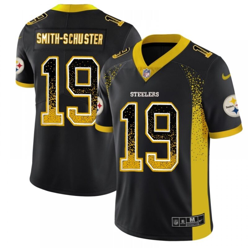6861b7ac87c47_1 Men's Pittsburgh Steelers #19 JuJu Smith-Schuster Black 2018 Drift Fashion Color Rush Limited Stitched NFL Jersey