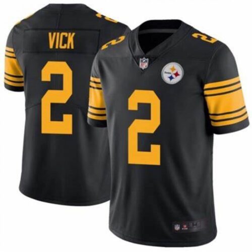 6861b7e720e7f_1 Men's Pittsburgh Steelers #2 Michael Vick Black Color Rush Limited Stitched Jersey