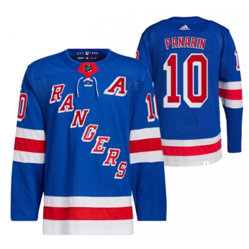 6861b81b42600_1 Men's New York Rangers #10 Artemi Panari Blue Stitched Jersey