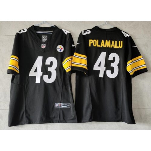 6861b8584a737_1 Men's Pittsburgh Steelers #43 Troy Polamalu Black 2023 F.U.S.E. Vapor Untouchable Limited Jersey