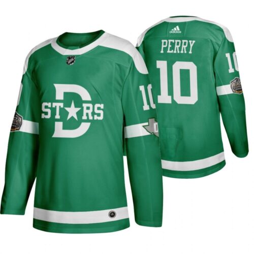 6861b86042ad5_1 Men's Dallas Stars #10 Corey Perry Green Stitched NHL Jersey