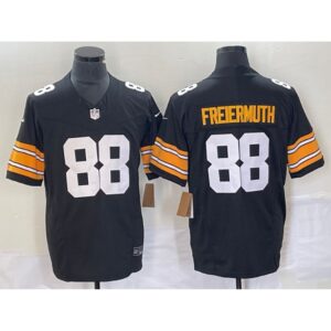 6861b861a27a7_1 Men's Pittsburgh Steelers #88 Pat Freiermuth Black 2023 F.U.S.E. Vapor Limited Stitched Jersey