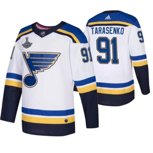 6861b87df15cc_1 Men's St. Louis Blues #91 Vladimir Tarasenko 2019 White Stanley Cup Champions Stitched NHL Jersey