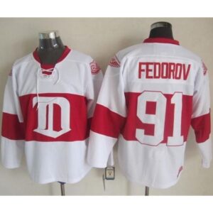 6861b8d5465b0_1 Red Wings #91 Sergei Fedorov White Winter Classic CCM Throwback Stitched NHL Jersey