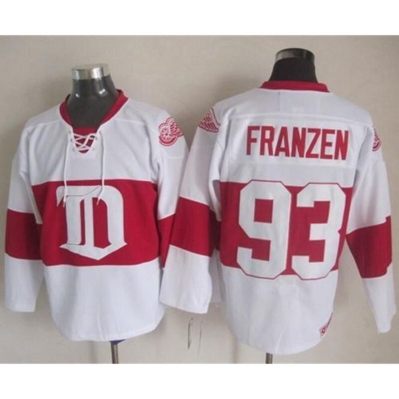 6861b8e27686c_1 Red Wings #93 Johan Franzen White Winter Classic CCM Throwback Stitched NHL Jersey