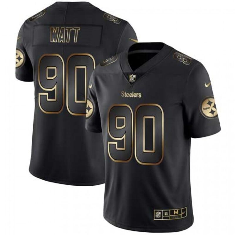 6861b8f7d77f1_1 Men's Pittsburgh Steelers #90 T. J. Watt 2019 Black Gold Edition Stitched NFL Jersey