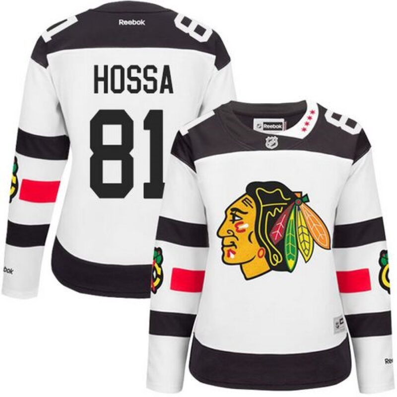 6861b917d69e8_1 Blackhawks #81 Marian Hossa White 2016 Stadium Series Women's Stitched NHL Jersey