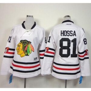 6861b91b1561a_1 Blackhawks #81 Marian Hossa White 2015 Winter Classic Women's Stitched NHL Jersey