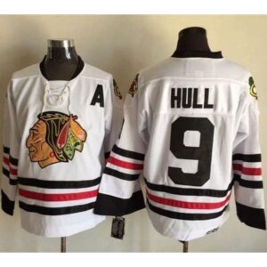 6861b94c71a86_1 Blackhawks #9 Bobby Hull White CCM Throwback Stitched NHL Jersey