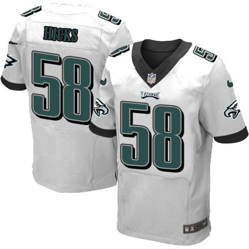 6861b9603b095_1 Eagles #58 Jordan Hicks White Men's Stitched NFL New Elite Jersey