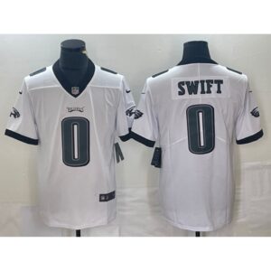 6861b96d0243d_1 Men's Philadelphia Eagles #0 D'Andre Swift White Vapor Limited Stitched Football Jersey