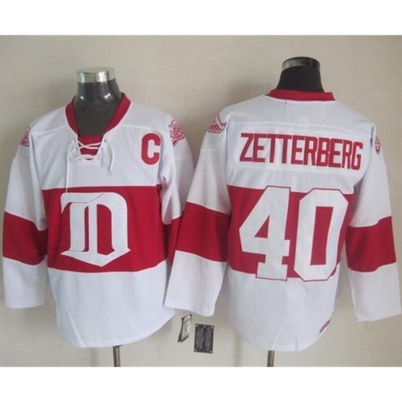 6861b9b9b451f_1 Red Wings #40 Henrik Zetterberg White Winter Classic CCM Throwback Stitched NHL Jersey