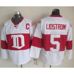 6861b9ce55a29_1 Red Wings #5 Nicklas Lidstrom White Winter Classic CCM Throwback Stitched NHL Jersey